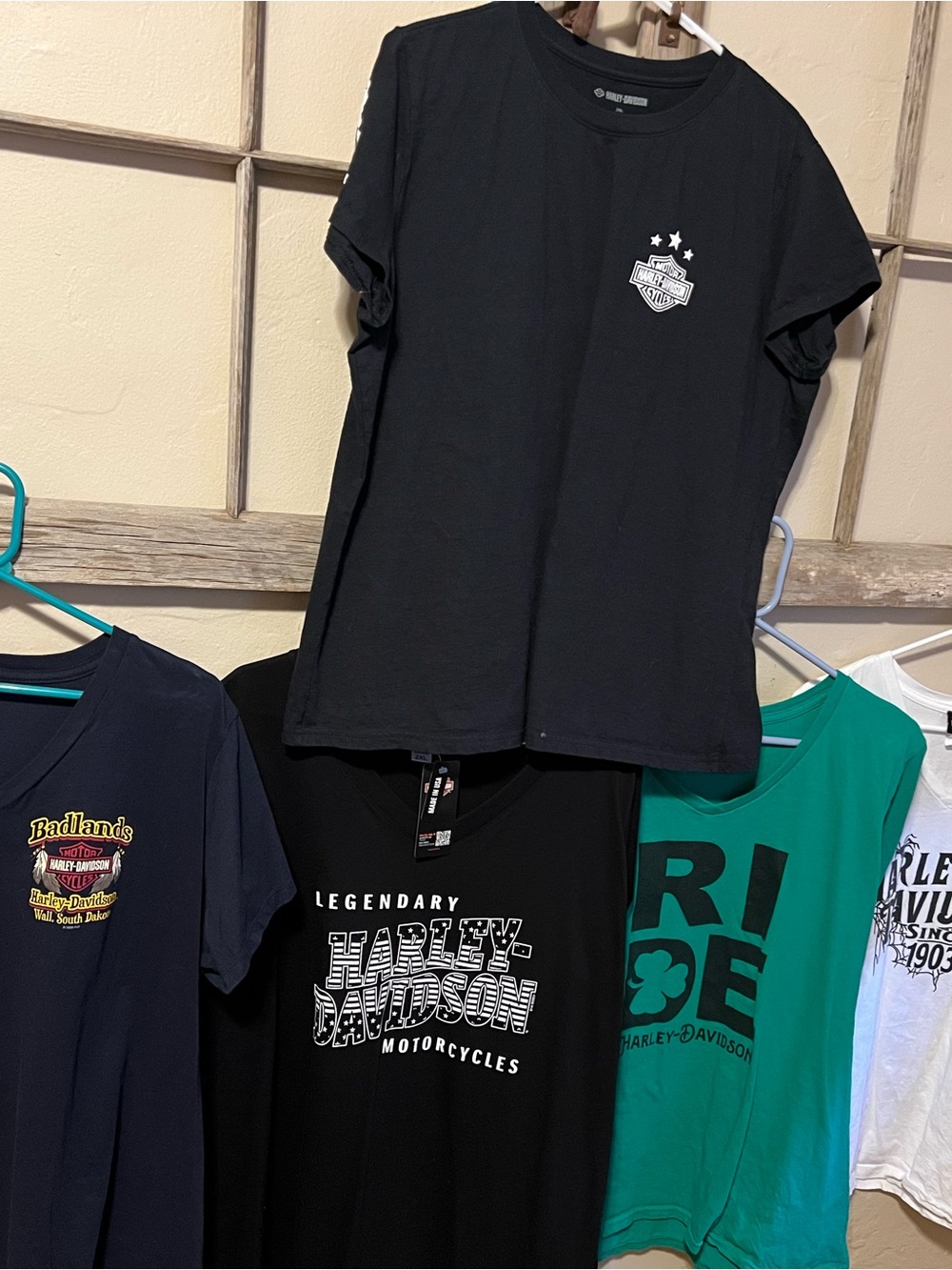 5 Harley-Davidson Short Sleeve T-Shirts Sz 2X